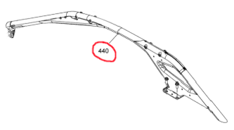 Каркас левый для квадроцикла BRP Can-Am Maverick R (CE-Deep black) 715009618