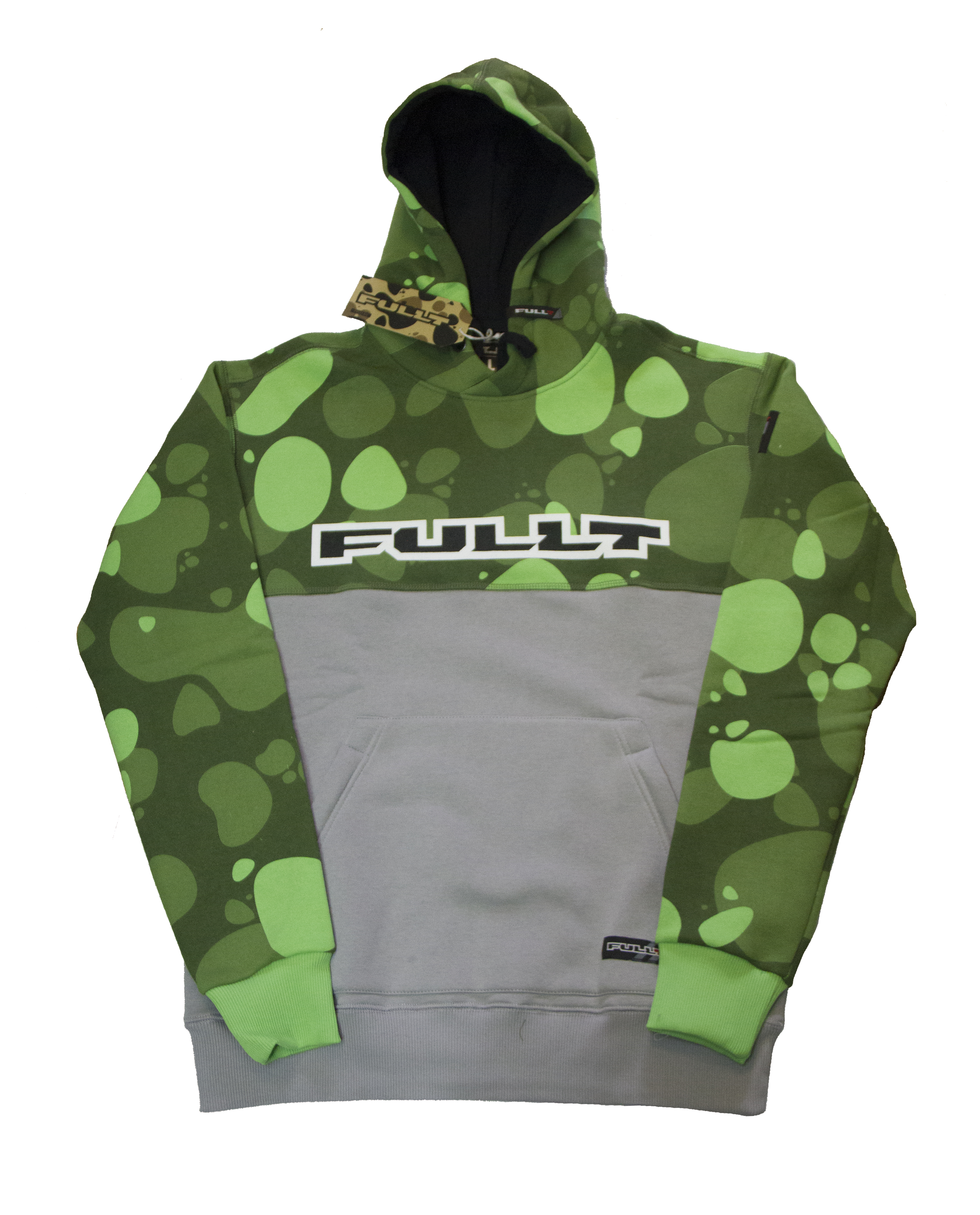 Толстовка с капюшоном FullT Horizont Зелёная Размер XL