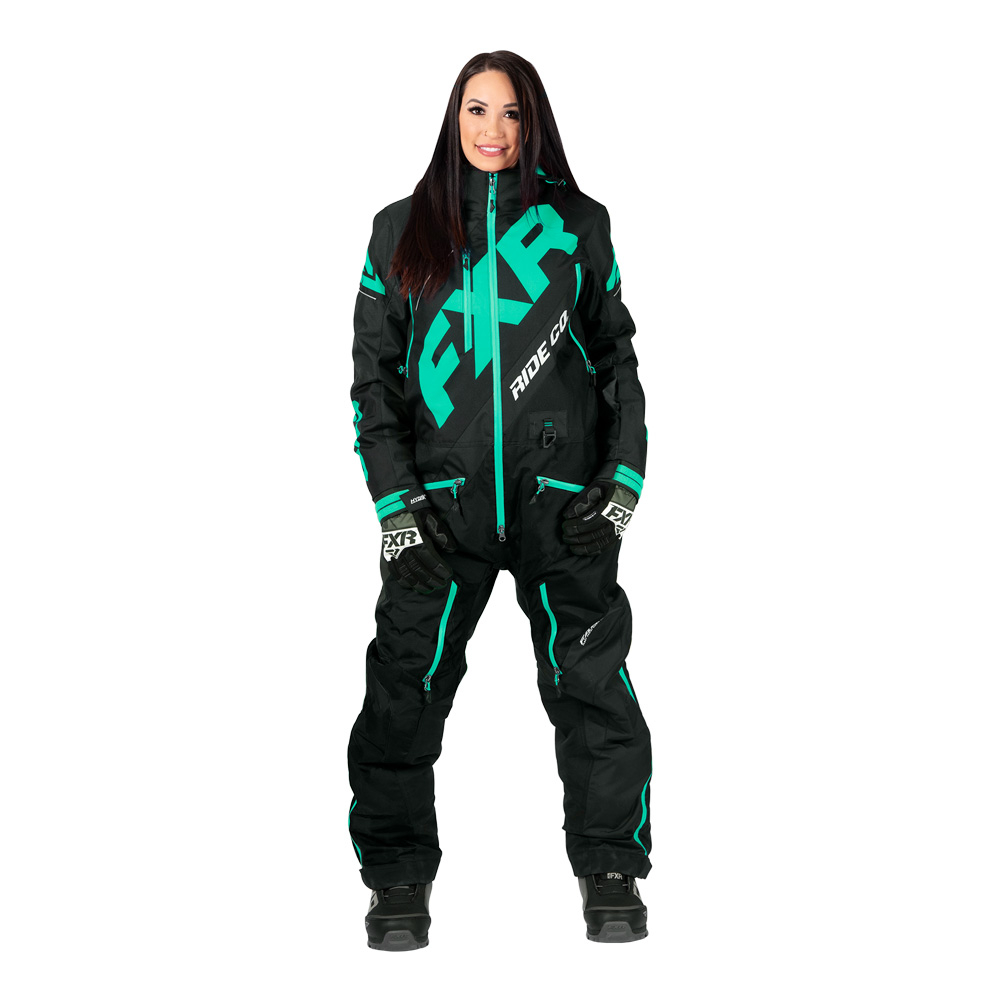 Комбинезон FXR CX 2020 без утеплителя женский (Black Mint) 202926-1052 (Размер 2XS) Размер 2XS