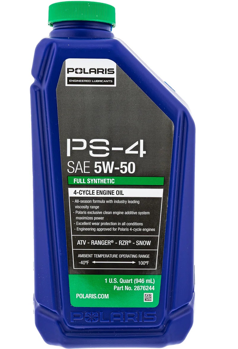 Масло моторное синтетическое 4Т (1L) для квадроциклов и снегоходов Polaris PS-4 502129 2876244 502484