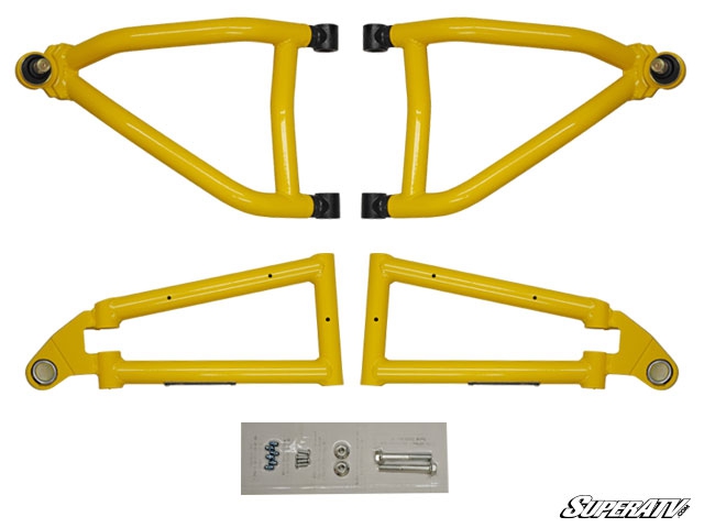Комплект спортивных передних рычагов (чёрные) Super ATV для Can-Am Commander 800 1000 (2010+) AA-CA-COM-HC-02 Черные