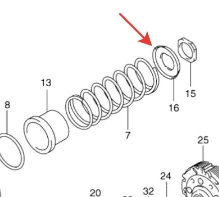 Опора пружины вариатора квадроцикла Suzuki 750 500 KingQuad 21519-09F52
