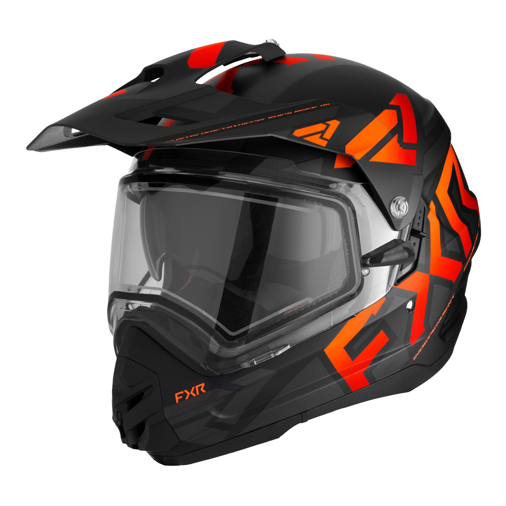 Шлем с подогревом FXR TORQUE X TEAM Black Orange 230635-1030 Размер XL