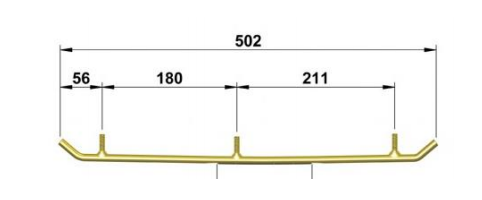 Коньки 3S (подрез) для лыж снегохода Yamaha VK 540 Viking 8AC-23731-00-00 4500-03