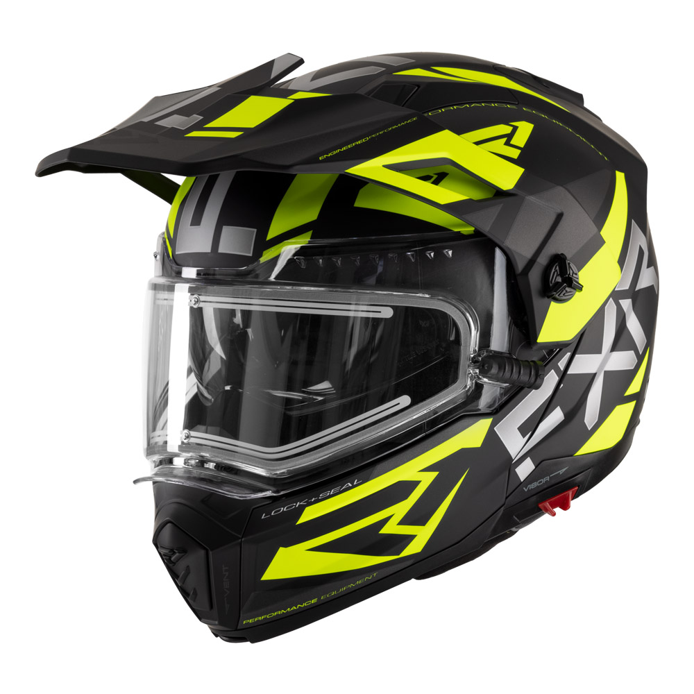 Шлем FXR Maverick X с подогревом (Black Hi Vis) 220623-1065 Размер XL