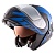 Шлем модуляр CKX TRANZ 1,5 Ams DL+EDL Caliber матовый синий 511992 Размер M