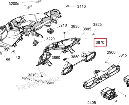 Пыльник фары для снегохода Ski-doo G5 Summit Freeride 517308773