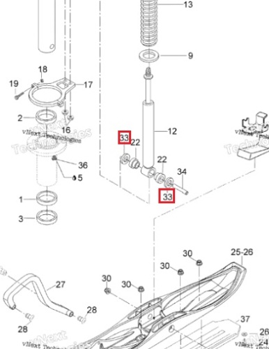 Втулка подвески снегохода BRP Ski Doo 605448594
