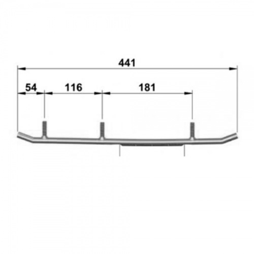 Коньки лыж усиленные (160 мм) Sledex для снегохода Polaris 2875723   EPI3-1125   WPI-1125 9045-03 SLD-0081-015