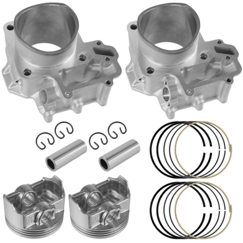 Цилиндр комплект Caltric для квадроцикла Kawasaki BRUTE FORCE KVF750 TERYX 750 11005-0592 11005-0593 13001-0718 13008-0042 13002-1060 92033-1207 CK100