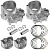Цилиндр комплект Caltric для квадроцикла Kawasaki BRUTE FORCE KVF750 TERYX 750 11005-0592 11005-0593 13001-0718 13008-0042 13002-1060 92033-1207 CK100