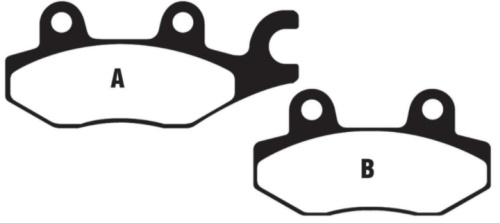 Колодки тормозные (черные, распродажа) BRP CAN-AM COMMANDER MAVERICK KAWASAKI BRUTE FORCE 750 650 YAMAHA VIKING WOLVERINE RHINO FA165 FA165-B