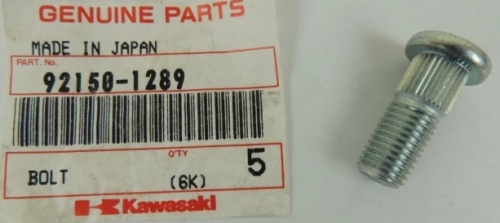 Шпилька колеса (М10) квадроцикла Kawasaki PRAIRIE BAYOU 92002-1868 92150-1289