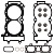 Прокладки цилиндов квадроцикла Polaris RZR 900 1000 5253037 + 5813737 + 5138435 + 5813736 + 3610184   810969   681-0969