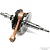 Коленчатый вал (коленвал) в сборе квадроцикла Arctic Cat 700 650 TRV  MudPro  Cruiser  Prowler 0805-032  0805-326