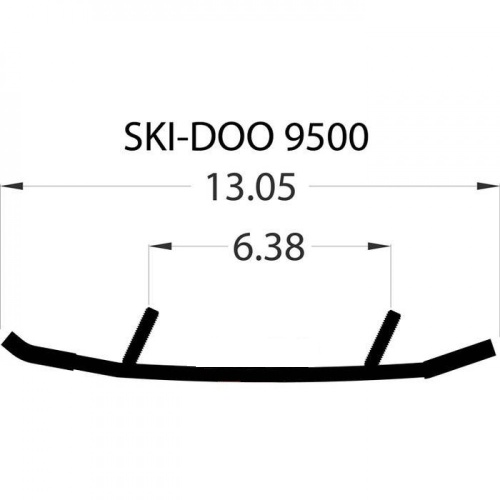 Коньки 3S (подрез) для лыж снегохода BRP Ski-Doo Expedition Freeride GTX GSX Grand Touring MXZ Skandic Summit Tundra 860201044 860201043 860200141 ESD3-9500 WSD-9500 DS4-9500-1 3300-03