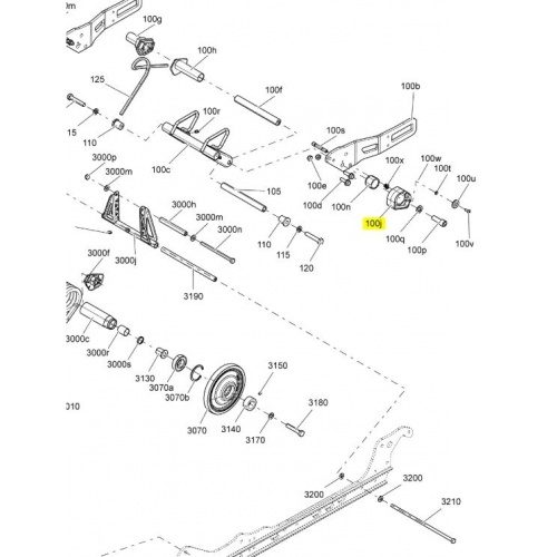 Блок регуриовки жесткости задней подвески Ski-Doo левый 503192426