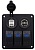 Панель кнопок RiderLab с вольтметром и USB 2.1A для UTV, катеров CS-522A1