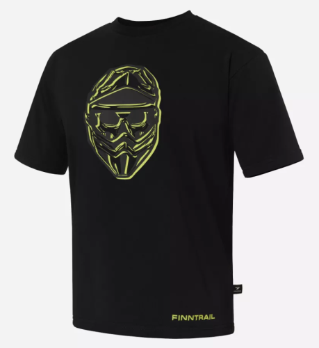 Футболка Finntrail Helmet 6717 BlackYellow (Размер M)