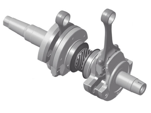 Коленчатый вал для снегохода BRP Ski-doo Rev Gen4 420893787 420893982