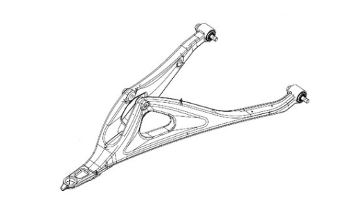 Рычаг передний нижний левый (Deep Black) для квадроцикла BRP Maverick R 715010168