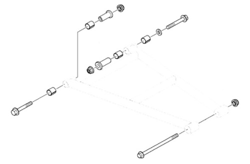 Втулка нижнего рычага снегохода Arctic Cat заменяет SM-08249 SM-08185-2
