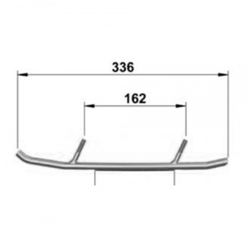 Коньки лыж усиленные (160 мм) Sledex для снегохода Lynx, Ski-Doo 860201044   860201043   860200141   ESD3-9500   WSD-9500   DS4-9500-1 3300-03 SLD-0081-013
