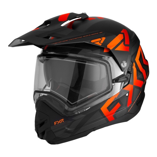 Шлем с подогревом FXR TORQUE X TEAM Black Orange 230635-1030 Размер XL