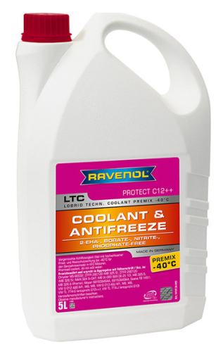 Антифриз RAVENOL LTC Protect C12++ Premix -40C (готовый) (5 литров) 1410126-005-01-999