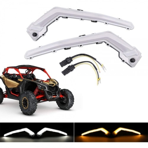 Комплект диодных ходовых огней с поворотниками Can-Am Maverick X3 710004995 + 710004994  UTVHL017CL UTVHL017CL