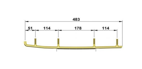 Коньки (подрез) 3S для снегохода Arctic Cat Bearcat 570 660 0703-360 1703-219 1703-221 1703-003 EAT3-9750 WAT-9750 9310-03