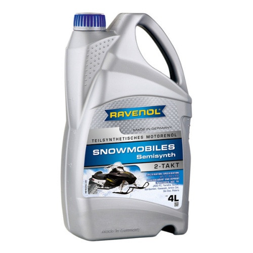 Масло моторное для 2х-Тактных снегоходов RAVENOL Полусинтетическое Snowmobiles Teilsynth. 2-Takt (4л) new 1152310-004 1152310-004-01-999