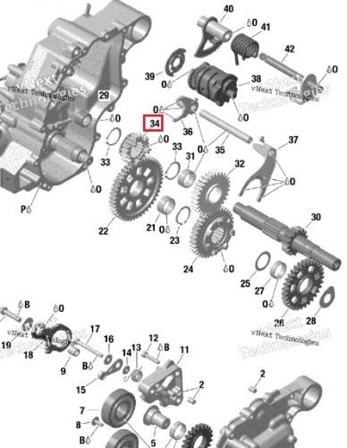 Шестерня КПП (20 зубьев) для BRP Can-Am G2 G2L G2S Outlander 420435740