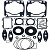 Комплект прокладок двигателя для снегоходов Arctic Cat 09-711296 3007-242 3007-286 3007-240 3007-241 3007-281 3007-280 3007-297 3005-879 3003-227 3006-436 3007-705