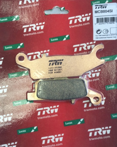 Колодки тормозные TRW для квадроцикла Yamaha MCB804SI 3B4-W0046-10-00 FA446